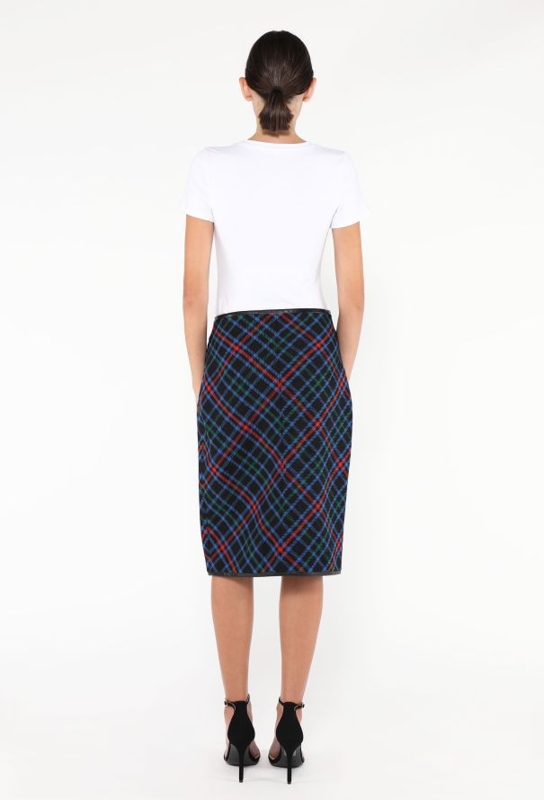 Saint Laurent F/W 2020 Plaid Wrap Skirt - 5