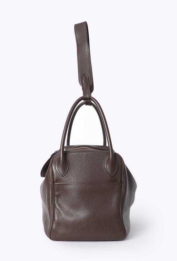 Hermès Chocolat Taurillon Clémence Lindy 30 - 5 Hermès Chocolat Taurillon Clémence Lindy 30 - 5