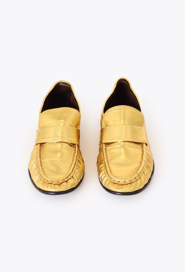 The Row Resort 2023 Metallic Soft Loafers - 4