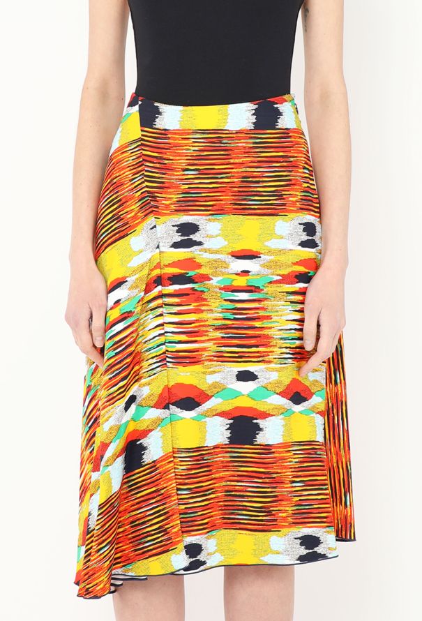 Céline Asymmetrical Ikat Print Skirt - 2 Céline Asymmetrical Ikat Print Skirt - 2
