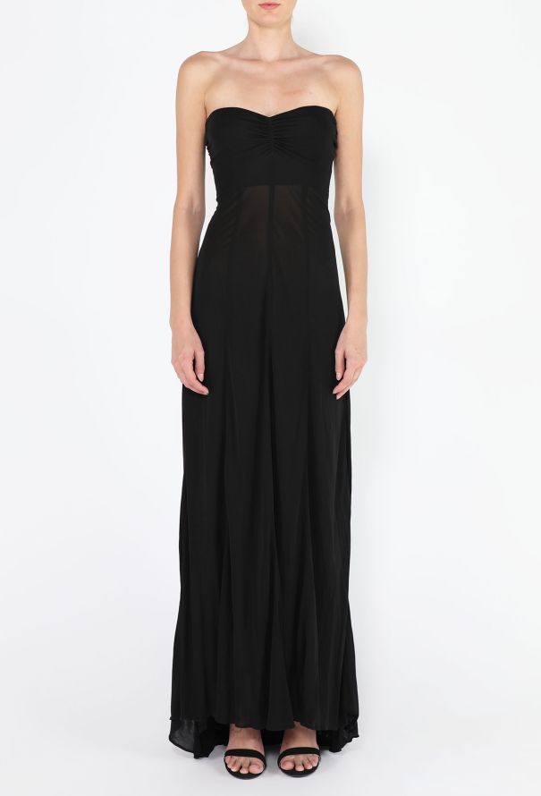 Balenciaga Le Dix 2001 Strapless Bustier Gown - 3