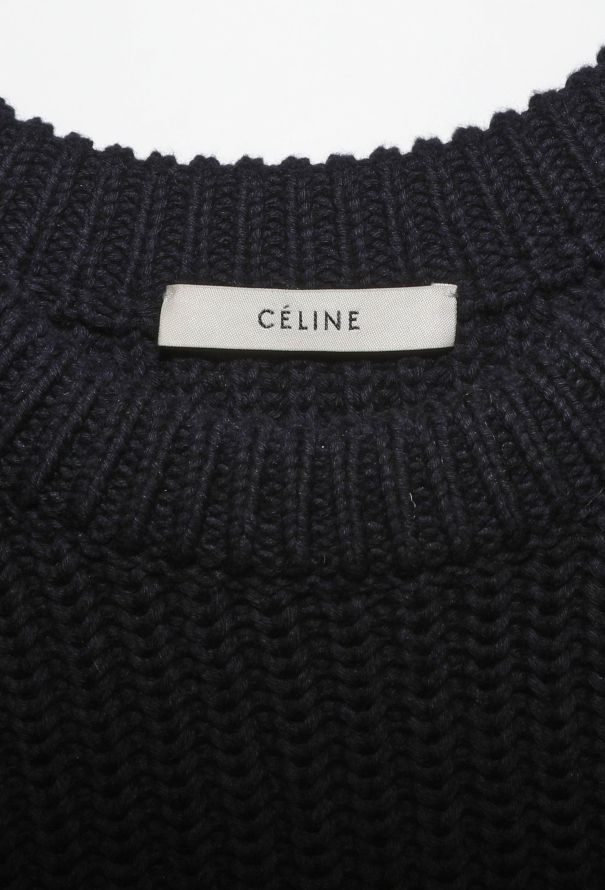 Céline Navy Fisherman Sweater - 5