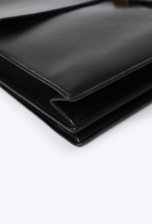 Hermès Vintage Black Box Quirus Briefcase - 8