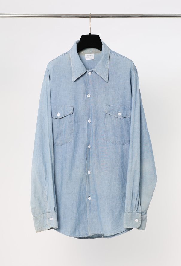 Men's Vintage '70s Lee Chambray Workwear Shirt - 5 Men's Vintage '70s Lee Chambray Workwear Shirt - 5
