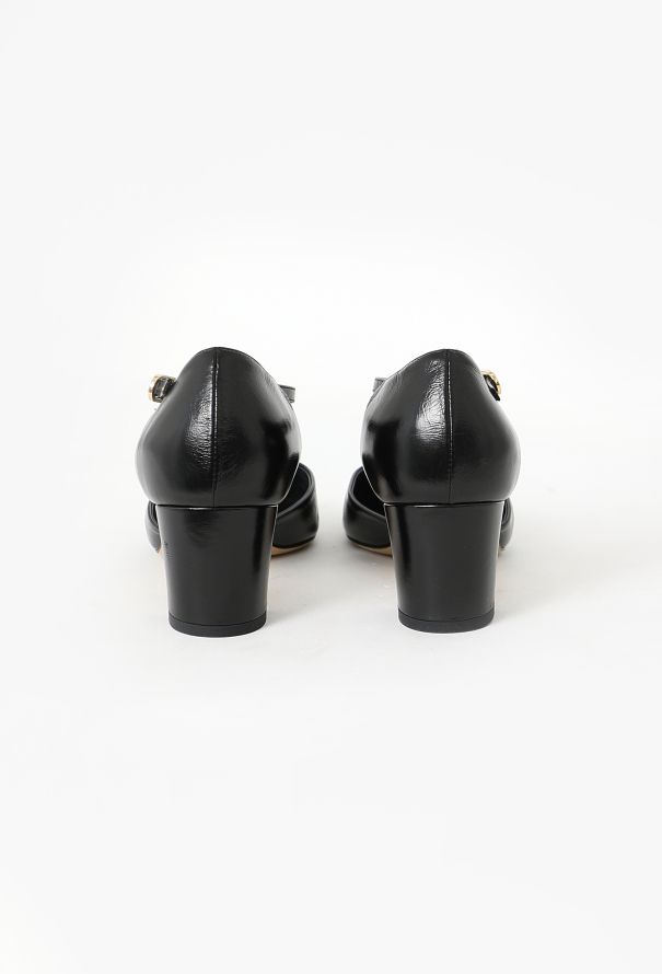 CHANEL ブラック ポインテッドトゥ ミュール レースレディース Lace Ladies リボン風 ステッチ ポインテッド