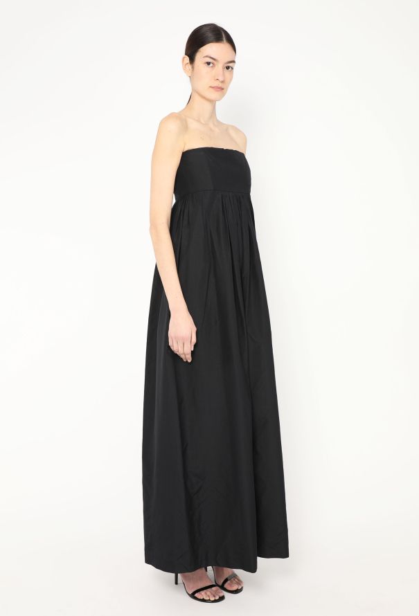 Balenciaga Vintage Le Dix Sateen Corset Gown - 2