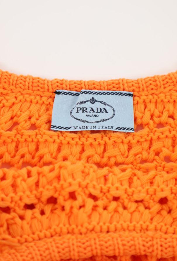 Prada Resort 2019 Crochet Cropped Top - 5