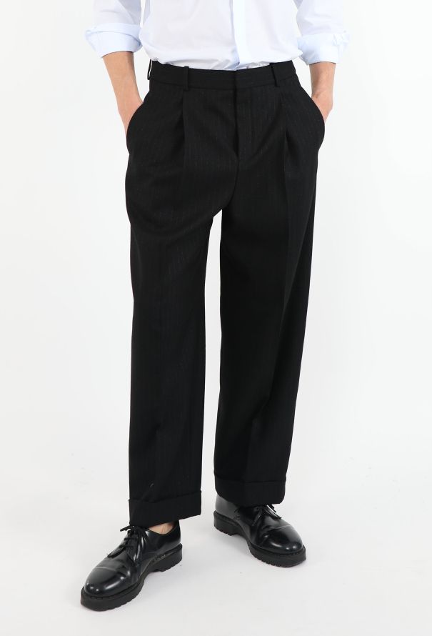 Saint Laurent F/W 2024 Pinstripe Trousers - 3