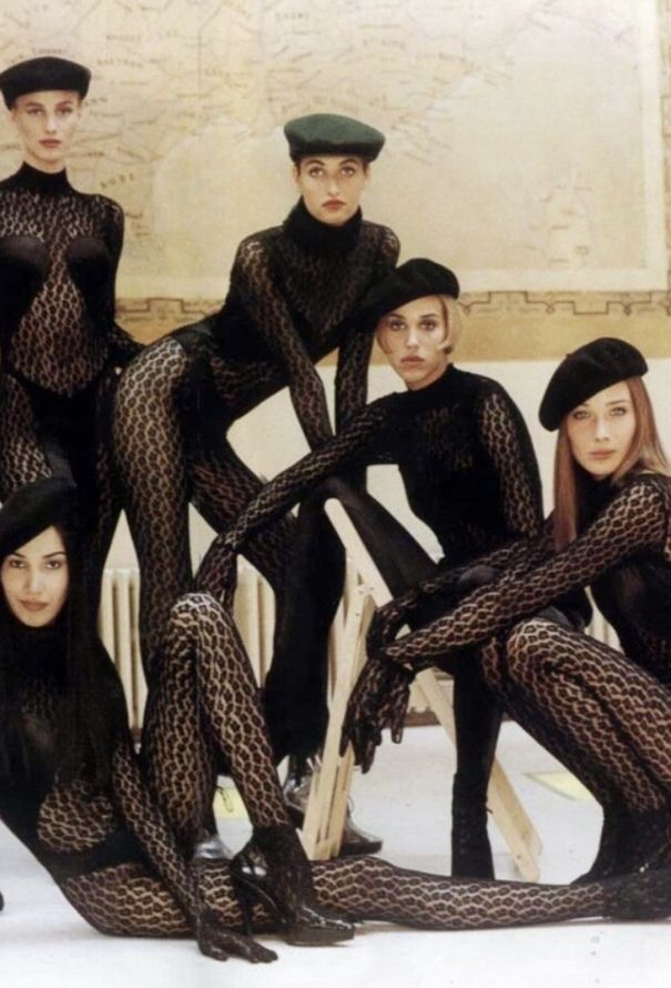 Alaïa Leopard Lace & Velvet Bodysuit, F/W 1991 - 4