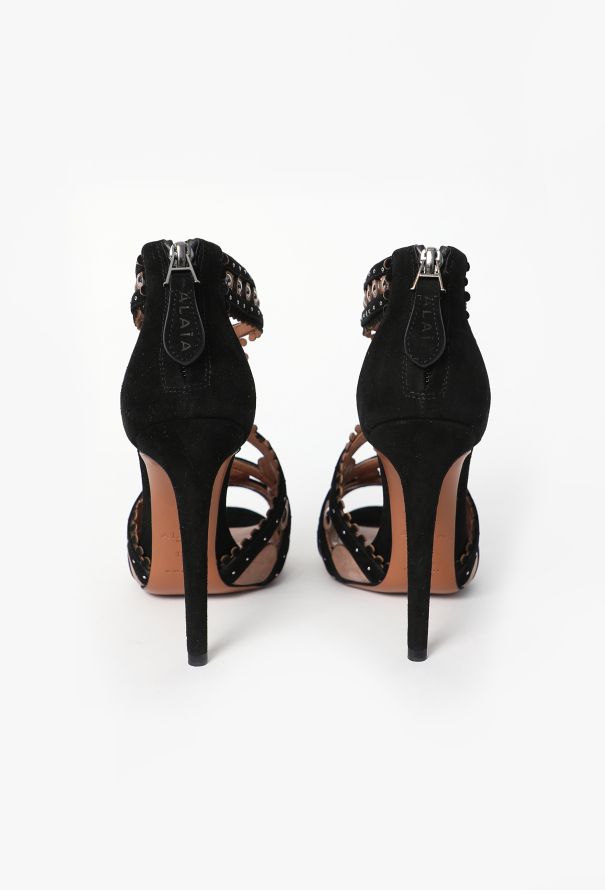 Alaïa Gladiator Cut-Out Sandals - 4