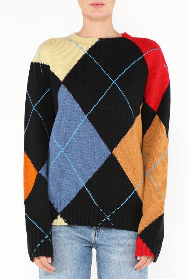 Loewe S/S 2024 Argyle Cashmere Sweater - 1