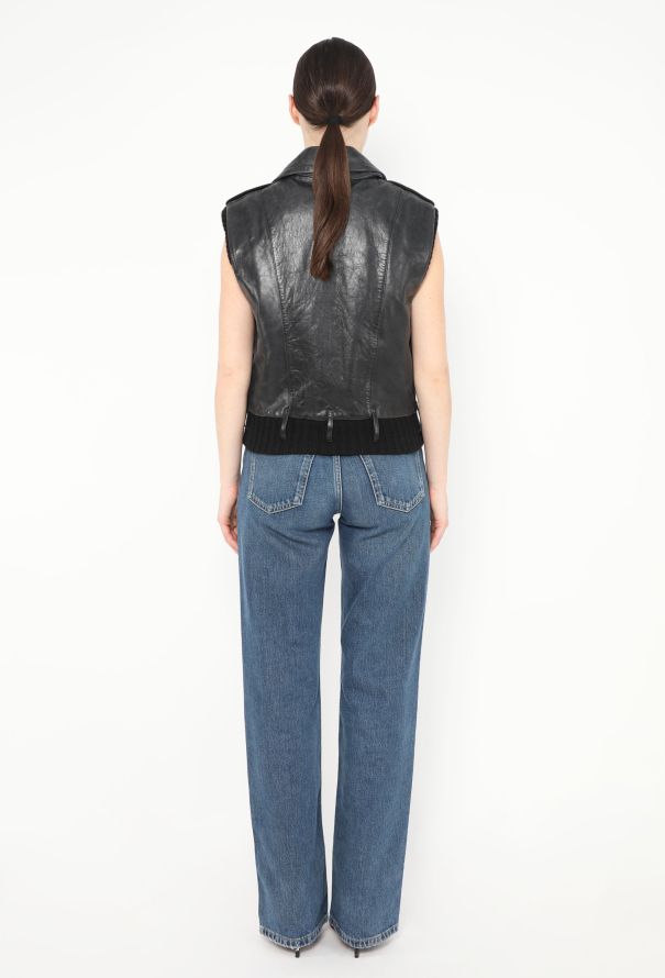Balenciaga Iconic F/W 2002 Leather Vest - 5 Balenciaga Iconic F/W 2002 Leather Vest - 5