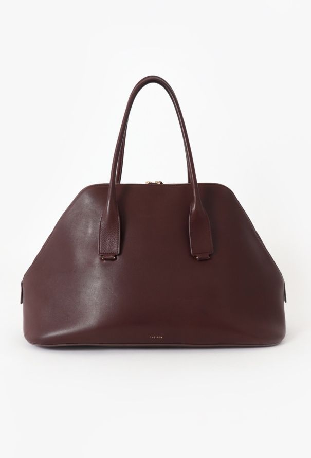 The Row Burgundy Large Devon Bag - 1