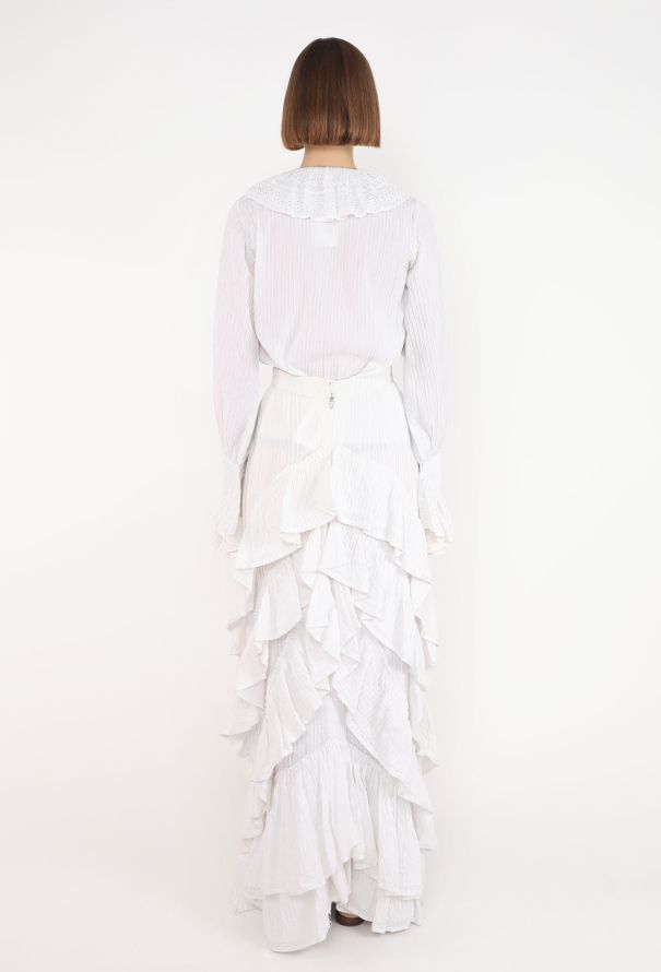 World Treasures Authentic Mexican Cotton Lace Ensemble, 1970s - 8