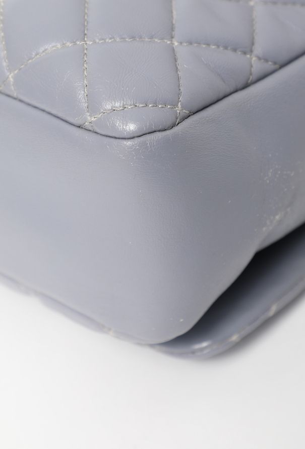 Chanel Maxi Grey Classic Quilted Flap Bag - 10 Chanel Maxi Grey Classic Quilted Flap Bag - 10
