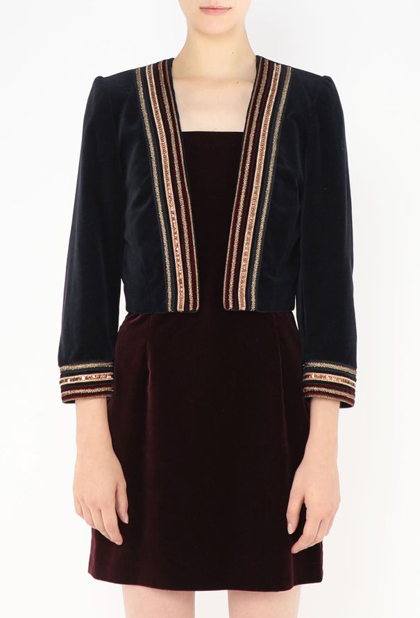 Louis Féraud Embellished Velvet Ensemble - 4