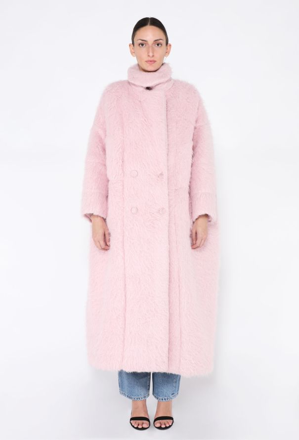 Dries Van Noten F/W 2024 Brushed Mohair Cocoon Coat - 4