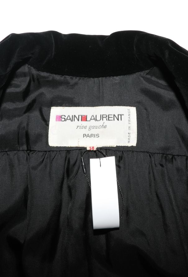 Saint Laurent Rare 1974 Velvet Opera Coat - 7