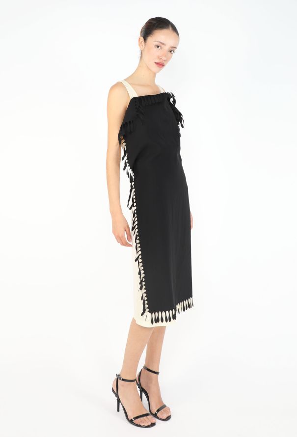Issey Miyake Bicolor Fringe Dress, 1990s - 3