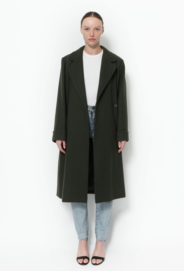 Saint laurent wool coat 2025
