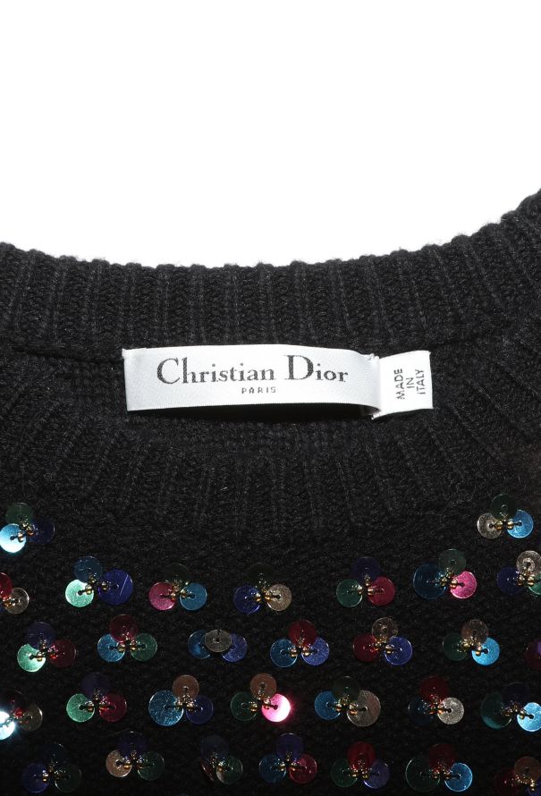 Dior Cashmere Sequin Sweater - 5