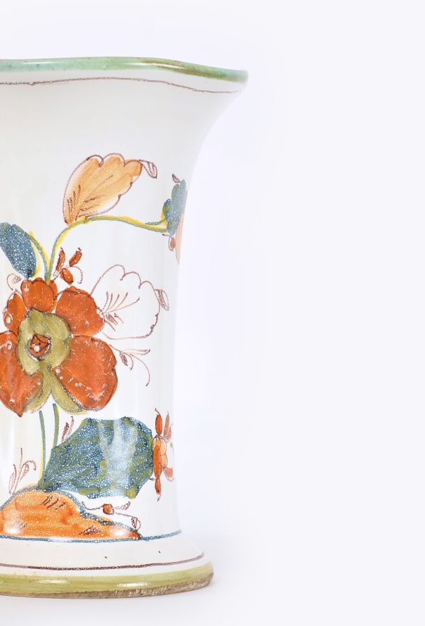 Dior '80s Larucci Hand-Painted Ceramic Vase - 5