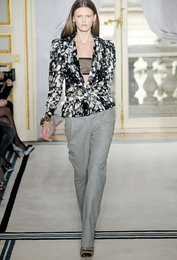 F/W 2009 Graphic Silk Wrap Skirt - Balenciaga | ReSee