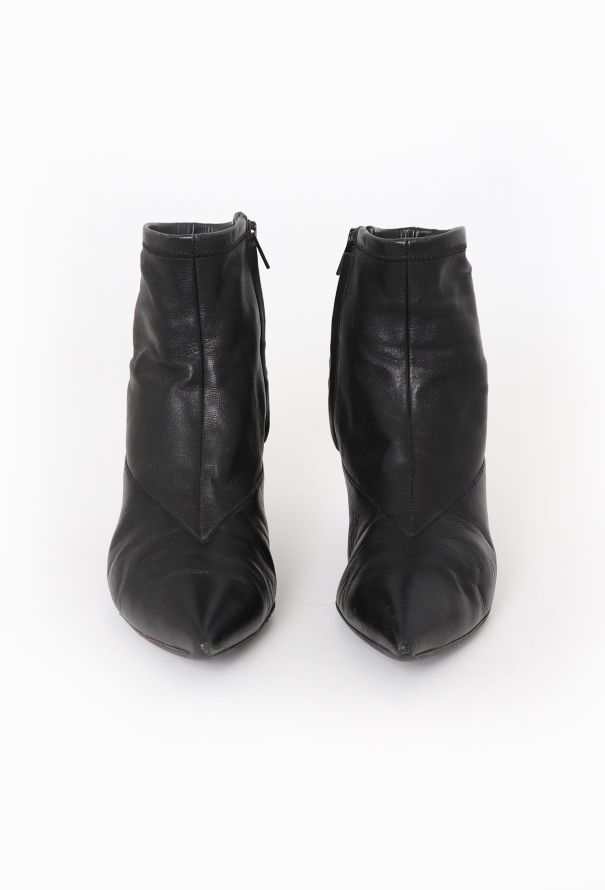 Céline Kitten Heel Ankle Boots Black - 3
