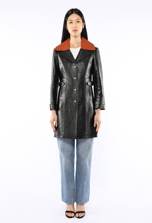 Louis Vuitton Leather Trench Coat, F/W 2014 - 3
