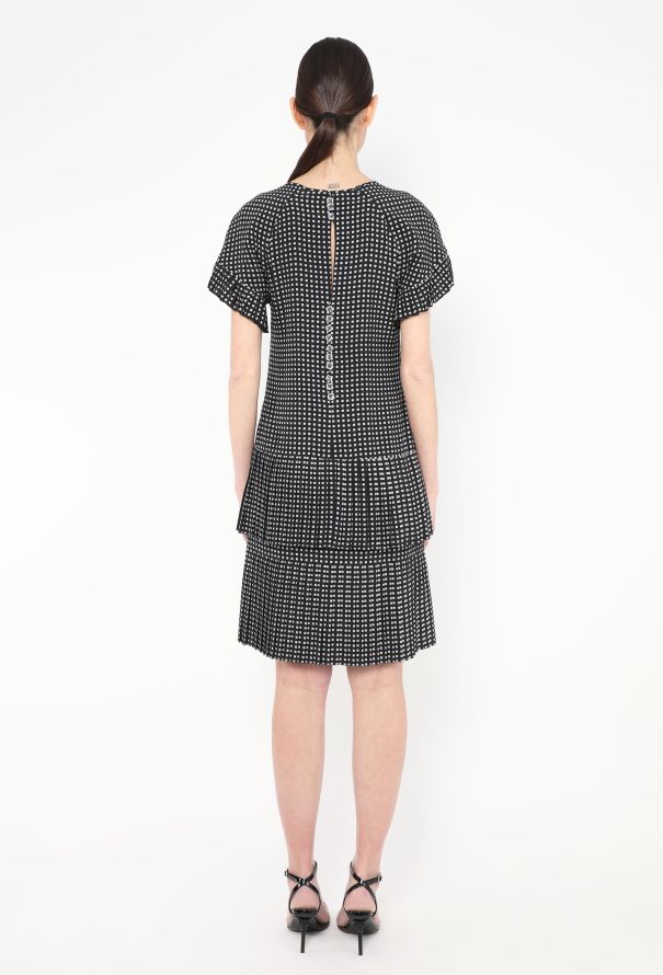 Chloé RARE S/S 1980 Checkered Ruffled Dress - 5