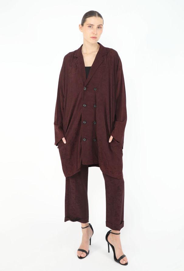 Yohji Yamamoto Floral Jacquard Tunic Ensemble - 2