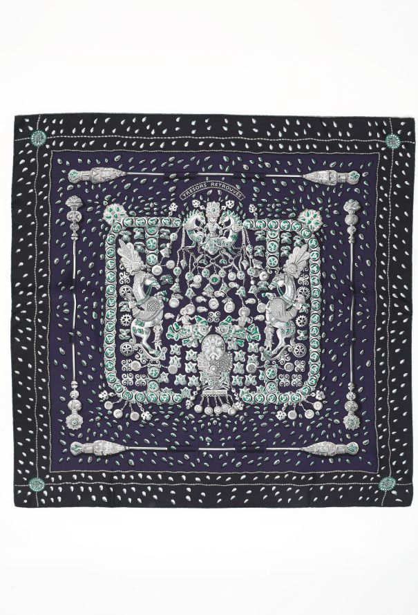 Tresors Retrouves' 90cm Silk Carré | Authentic & Vintage | ReSee