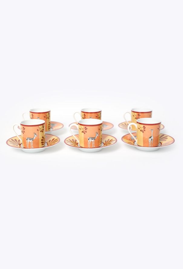 Hermès Vintage 6-piece Porcelain Espresso Set - 4