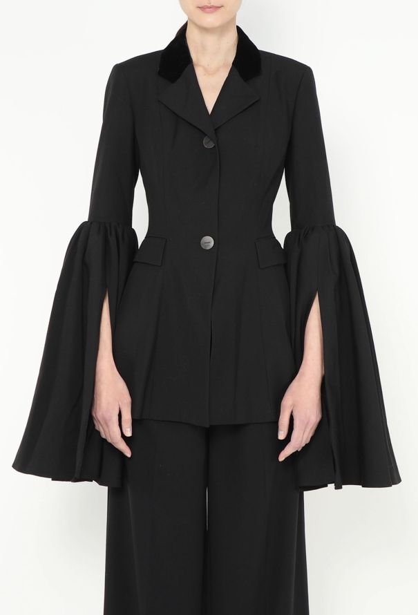 Loewe 2019 Tailored Bell-Sleeve Blazer - 2 Loewe 2019 Tailored Bell-Sleeve Blazer - 2