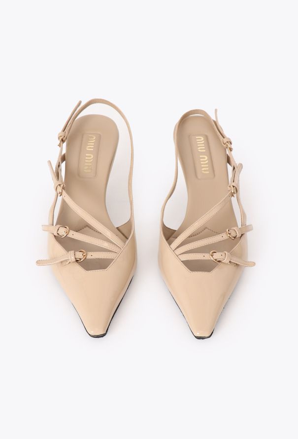 Miu Miu F/W 2023 Patent Strap Slingbacks - 5 Miu Miu F/W 2023 Patent Strap Slingbacks - 5