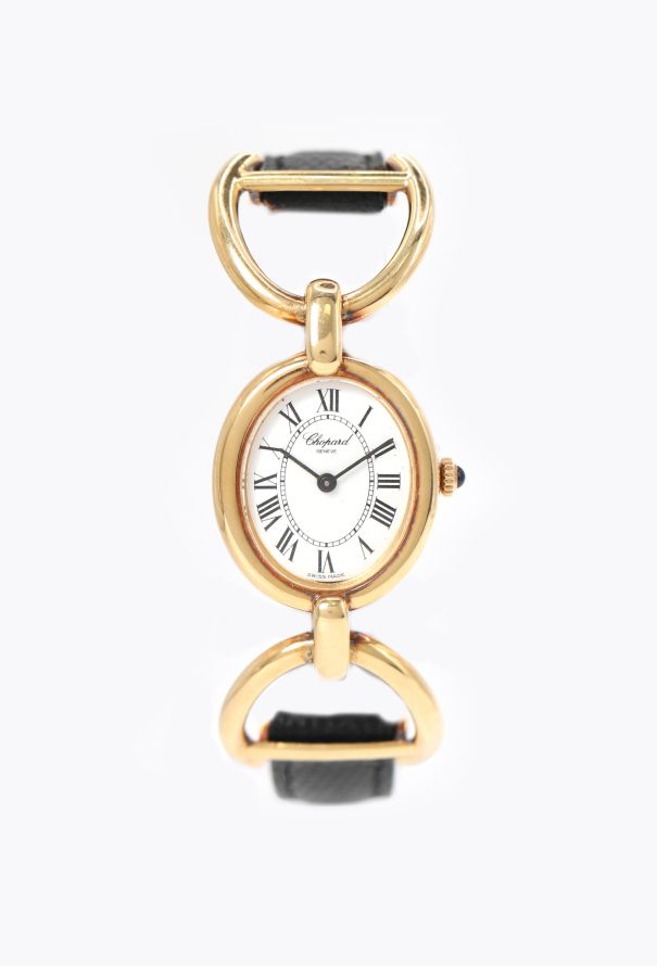 Chopard Rare 1970s 18k Yellow Gold Etrier Watch - 1