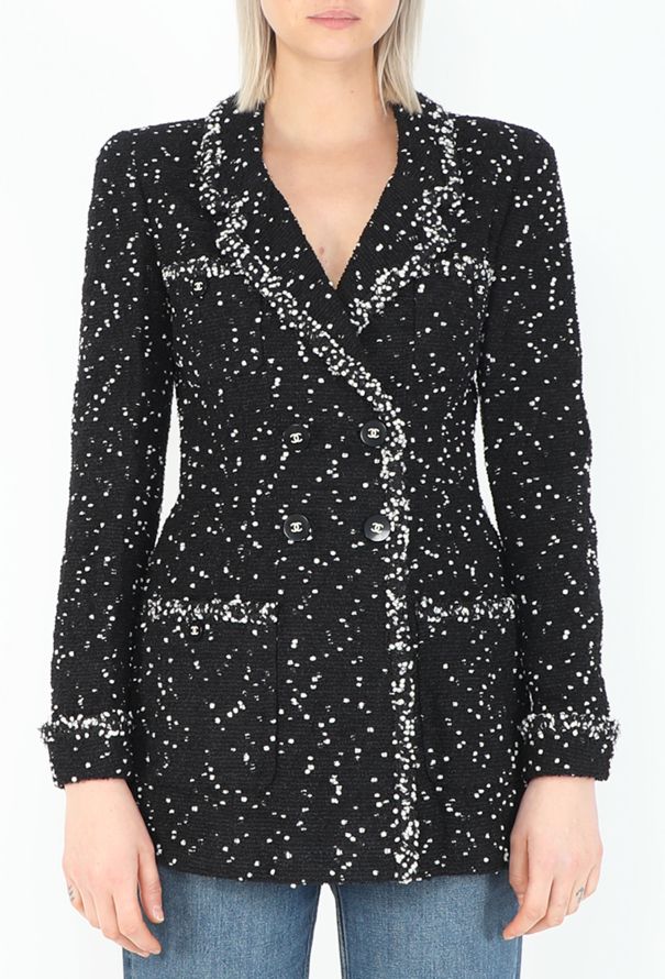 Chanel COLLECTOR 1995 Bicolor Tweed 'CC' Blazer - 1