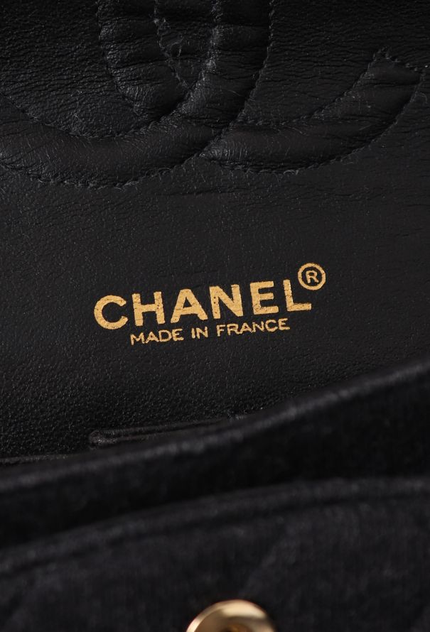 Chanel Grey Jersey Medium Timeless Bag - 12 Chanel Grey Jersey Medium Timeless Bag - 12