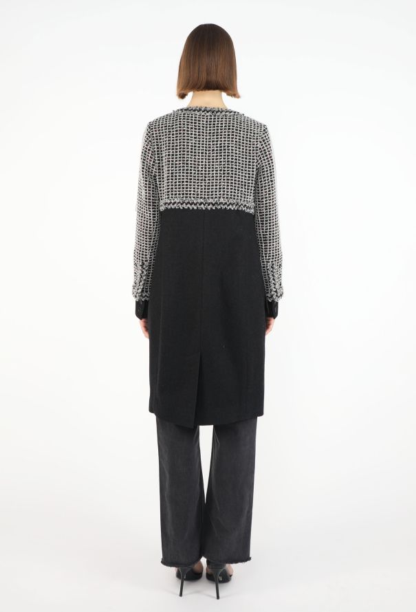 Chanel F/W 2011 Gripoix Tweed Hybrid Coat - 8