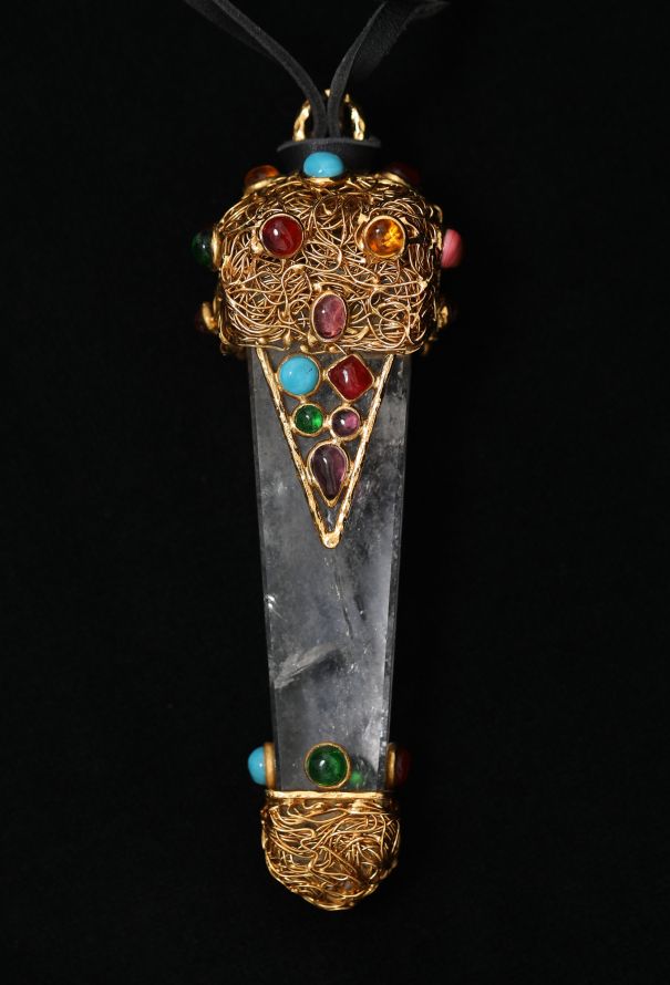 Chanel HIGHLY COLLECTOR 1993 Goossens' Crystal Pendant - 1