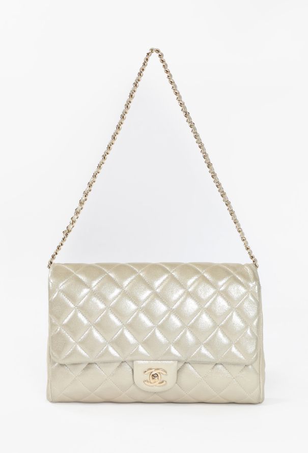 Chanel Iridescent Timeless Chain Clutch Bag - 1