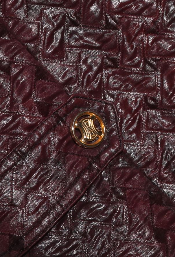 Céline Vintage Quilted Triomphe Coat - 7
