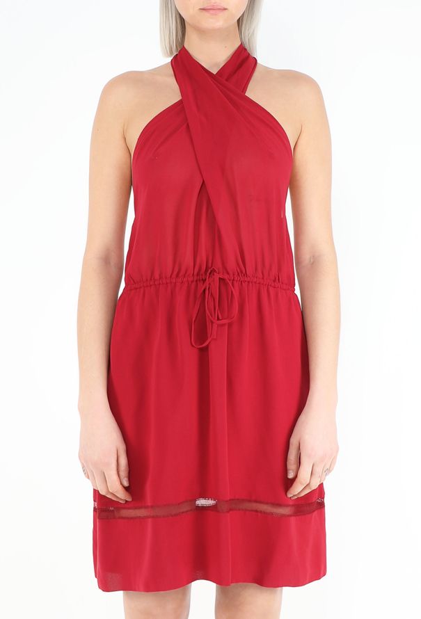 Chloé S/S 1997 Silk Halter Dress - 2