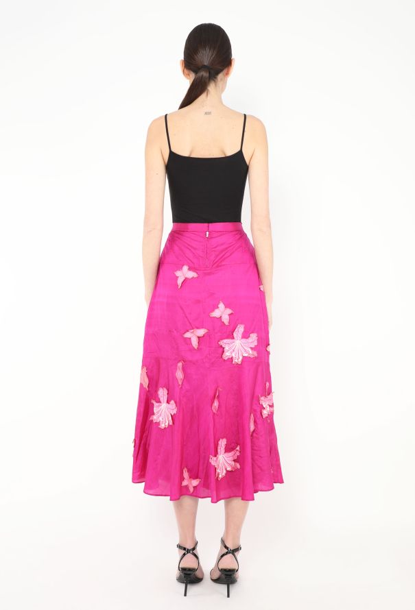 Thea Porter RARE Couture 1973 Silk Appliquée Ensemble - 5