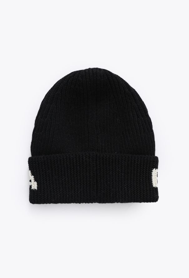 Balenciaga 2021 Ribbed Knit Logo Beanie - 3