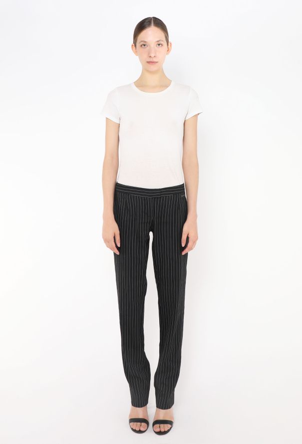 John Galliano Floral Beaded Pinstripe Suit - 3