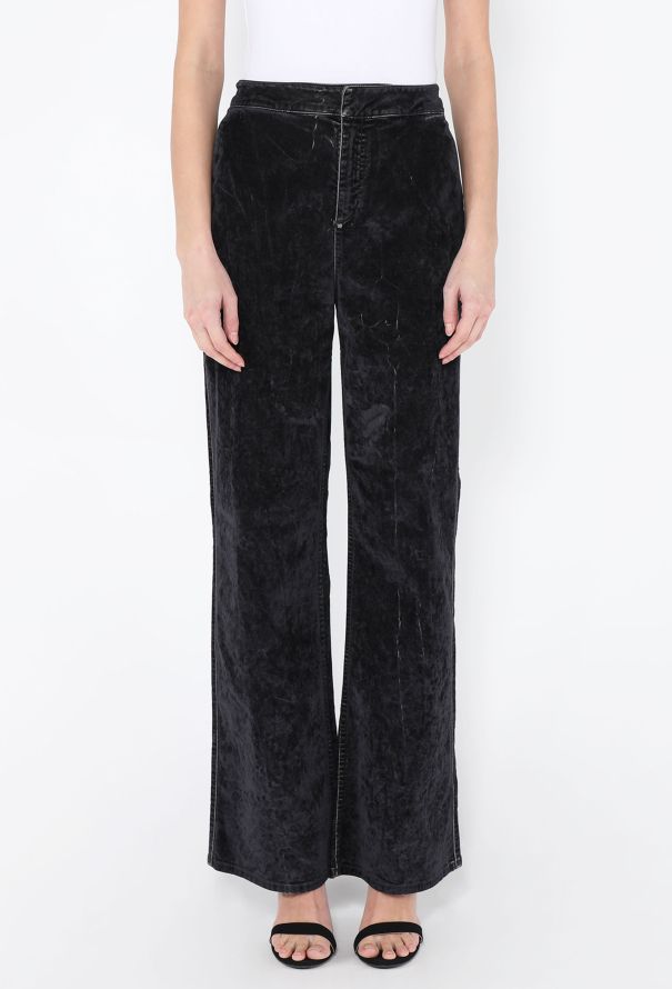 Loewe F/W 2023 Crushed Velvet Jeans - 4