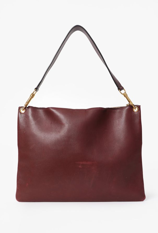 Céline Burgundy Tote Shoulder Bag - 4
