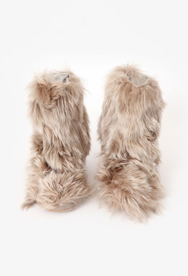 Maison Margiela 2022 Alpaca Fur Ankle Boots - 3