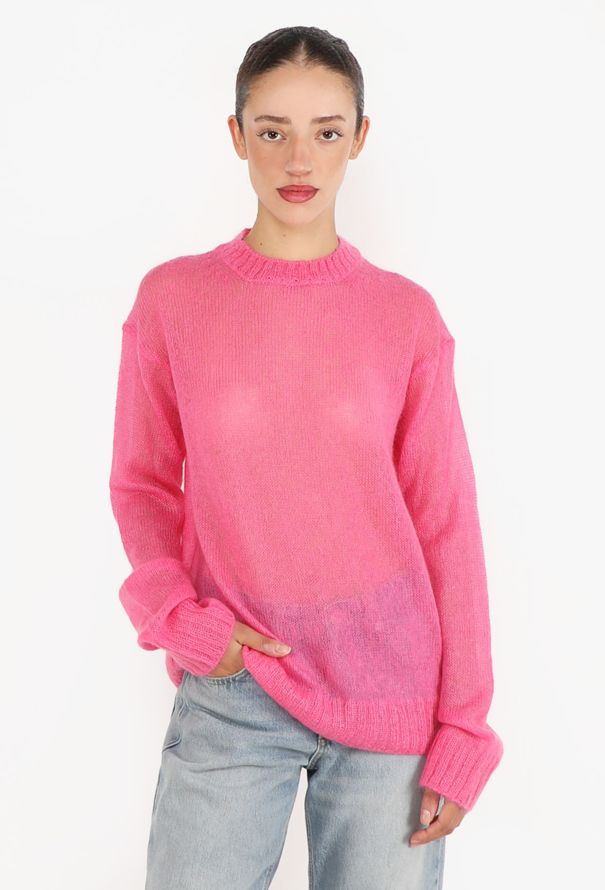 Céline Lightweight Mohair Knit Top - 2
